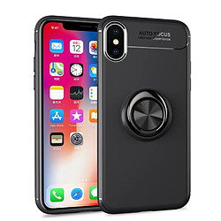 Wewoo Coque TPU antichoc pour iPhone XS / X, avec support (Noir)