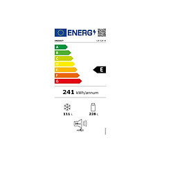 Réfrigérateur combiné 339l 60cm statique blanc - LI8S2EW - INDESIT