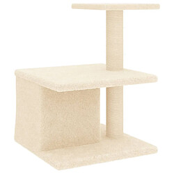 Acheter vidaXL Arbre à chat avec griffoirs en sisal crème 48 cm