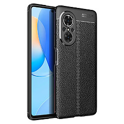 Coque en TPU anti-rayures, texture litchi noir pour votre Huawei nova 9 SE