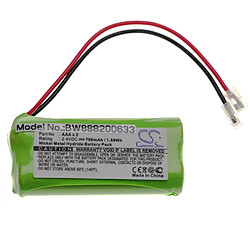 vhbw Batterie Universel (700mAh, 2.4V, NiMH) 2x Cellules Type AAA, HR03, Micro