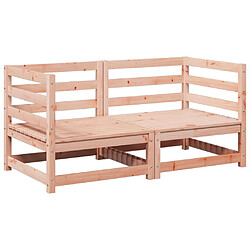 vidaXL Salon de jardin 2 pcs bois massif sapin de douglas