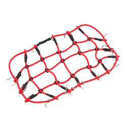 Filet à bagage élastique avec crochet pour voiture 1/8 1/10 RC rouge