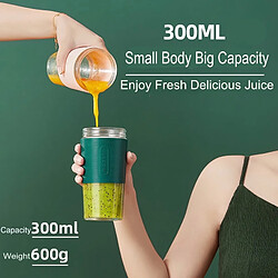 Universal Mini mixeur portable smoothie USB presse-orange électrique mixeur de fruits tasse robot de cuisine personnel fabricant extracteur de jus de fruits | presse-jus (vert)