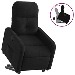 Maison Chic Fauteuil Relax pour salon, Fauteuil inclinable noir tissu -GKD73718