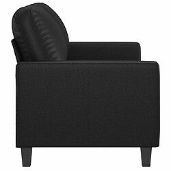 Acheter Maison Chic Canapé à 2 places,Sofa de Salon,Canapé droit Noir 120 cm Similicuir -GKD354239