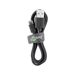 Acheter Goobay 45735 câble USB 1 m USB A USB C Mâle Noir (Goobay USB-C Charging and sync Cable 1m Black - su)