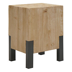 Acheter Mendler Tabouret HWC-L76, tabouret en bois, Industrial Métal massif-bois certifié MVG, naturel