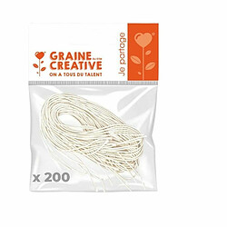 Graines Creatives 200 élastiques pour masques de déguisement 60 cm