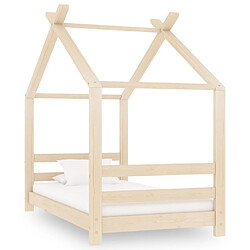 Maison Chic Lit d'Enfant Chambre - Cadre de lit pour enfant Bois de pin massif 70x140 cm -MN86164