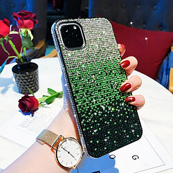 Wewoo Coque Rigide Pour iPhone 11 PC + Etui de protection tricolore Crystal Diamond dégradé bleu pas cher