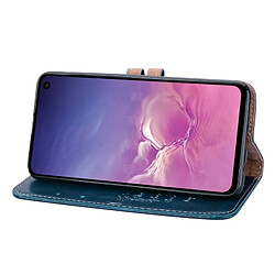 Acheter Wewoo étuis en cuir Coque Housse Etui à rabat horizontal de texture Business Style Oil pour Galaxy S10 E, avec support et emplacements pour cartes porte-monnaie (bleu)