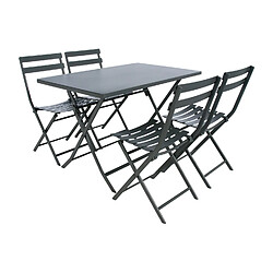 Acheter Hesperide Table pliante rectangulaire Greensboro - 4 Places - Graphite