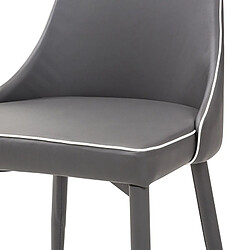 Avis Tuoni Chaises en polyuréthane Pure Design PLANA - Cendré x4