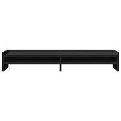 Avis vidaXL Support de moniteur noir 100x24x16 cm bois d'ingénierie