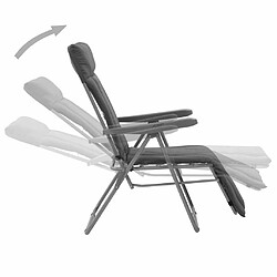 Avis Maison Chic Lot de 2 Chaises pliables de jardin avec coussins - Fauteuil d'extérieur Gris -MN14810