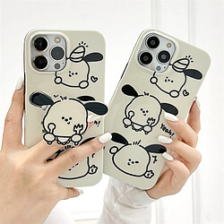 GUPBOO Étui pour iPhone11ProMax coutellerie chien dessin animé téléphone portable étui silicone