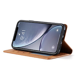 Wewoo Housse Coque Pour iPhone XR Forwenw Dream Series Oil Edge Fort Magnetism Étui à rabat horizontal en cuir avec support et fentes cartes et portefeuille et cadre photo marron pas cher