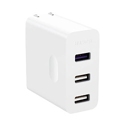 Wewoo Chargeur de voyage adaptateur USB d'origine pour Huawei 4.5V / 5A charge rapide 3, iPad, iPhone, Galaxy, Huawei, Xiaomi, LG, HTC, Macbook & plus blanc