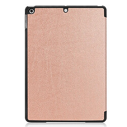 Avis Wewoo Housse Étui Coque Pour iPad 10.2 en cuir élégant avec rabat horizontal Custer Texture fonction Veille / Réveil et support à trois réglages Or rose