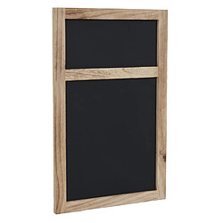 Decoshop26 Panneau mural tableau noir à craie 55x34x2cm aspect shabby vintage brun naturel 04_0003776