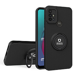 Coque en TPU antichoc avec béquille noir noir pour votre Motorola Moto G10/G20/G30