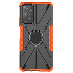 Coque en TPU anti-chute avec béquille pour votre Xiaomi Redmi Note 11 Pro 4G (Mediatek)/Pro 5G (Qualcomm) - orange