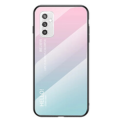 Coque en TPU anti-rayures, couleur dégradée, antichoc dégradé rose bleu pour votre Samsung Galaxy M52 5G