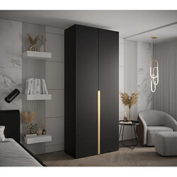 Abiks Meble Armoire Inova 1 À Portes Battantes 236,7/100/47 2 Portes (nero/d’oro)