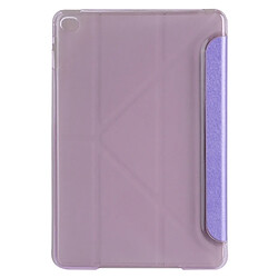 Avis Wewoo Housse Étui Coque en cuir de couleur unie avec support pour iPad Mini 2019 violet de Transformers Style Silk Texture Horizontal Flip