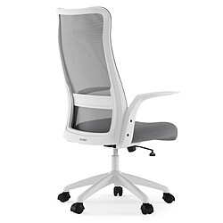 Sense7 Juno chaise de bureau ergonomique, chaise de bureau avec soutien lombaire, office chair réglable en hauteur, blanc