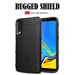 Wewoo Coque Housse en silicone de couverture protection antichoc complète pour Galaxy A7 2018 (Noir)