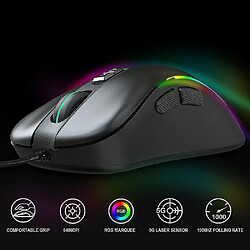 Acheter Universal RVB Macro Programming Game Mouse Les touches 7 peuvent désactiver les lumières prennent en charge divers jeux Wired Mouse