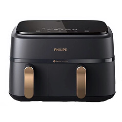 Friteuse Philips Série 3000 Airfryer à double panier NA352/00 2750 W Noir 