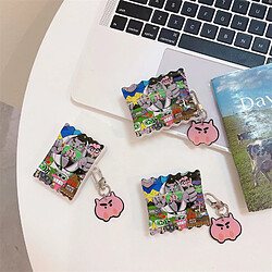 GUPBOO Airpods Coque Housse Étui Protecteur Compatible pour AirPods 3-Cochon Zuemon jolie fille