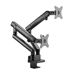 Kimex Support de bureau Full Motion 2 écrans PC 13"-32" pas cher