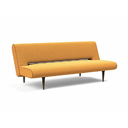 Inside 75 INNOVATION LIVING Canape lit design UNFURL convertible 200*120cm tissu bouclé ocre