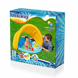 Bestway Piscine Gonflable Enfant Apprentissage avec Toit Démontable 115x89x76 cm +6 mois Jardin 52568