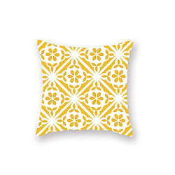 Avis YP Select 4pcs jaune taie d'oreiller géométrique canapé taie d'oreiller de coussin - 3 jaune 45X45Cm