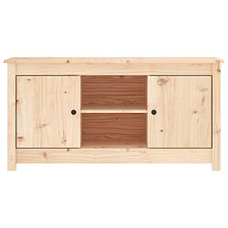 Avis Maison Chic Meuble TV scandinave - Banc TV pour salon 103x36,5x52 cm Bois de pin massif -MN75706