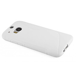 Cadorabo Coque HTC ONE M8 Etui en Blanc