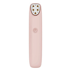 Universal Radiofréquence radiofréquence radiofréquence masseur oculaire visage anti-rides cercle sombre retrait masseur électrique chauffage stylo de massage vibratoire | Appareil de beauté domestique (rose)