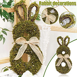 Main Lapin de Pâques Guirlande Artificielle Plantes Lapin Guirlande Suspendue Maison Porte Ferme Fenêtre de Mariage Partie Décoration Signe Pendentif pas cher