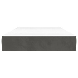 Avis Maison Chic Matelas de lit à ressorts ensachés, Matelas doux gris foncé 120x190x20 cm -GKD24899