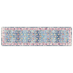 vidaXL Tapis lavable multicolore 80x300 cm antidérapant