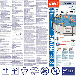 Acheter Bestway Ensemble de piscine Steel Pro MAX 488x122 cm