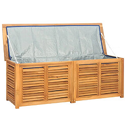 Acheter Helloshop26 Boîte de rangement jardin et sac 150 x 50 x 53 cm bois massif teck 02_0013131