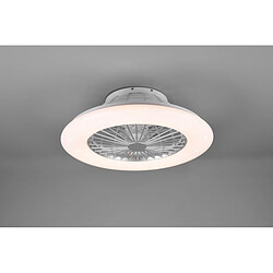 Lumière Stralsund Moderne RGBW LED Ventilateur de Plafond Titane 3000-6500K Télécommande