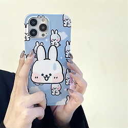 GUPBOO Étui pour iPhone12Pro Cold Sweat Rabbit Fun Phone Case Stand Mignon