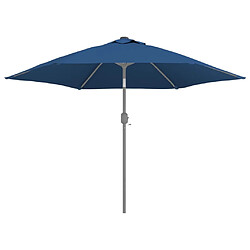 Avis vidaXL Tissu de remplacement pour parasol d'extérieur Bleu azuré 300cm